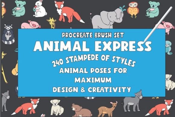 240 Animal Poses Procreate Brushset: A Practical Evaluation for Digital Artists