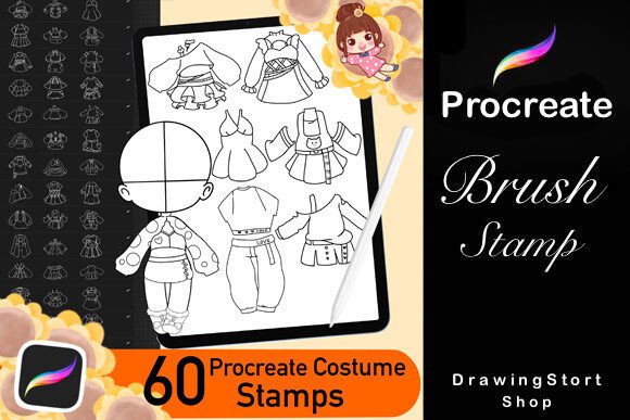 60 Procreate Clothes Costumes Stamp: A Comprehensive Guide for Digital Artists