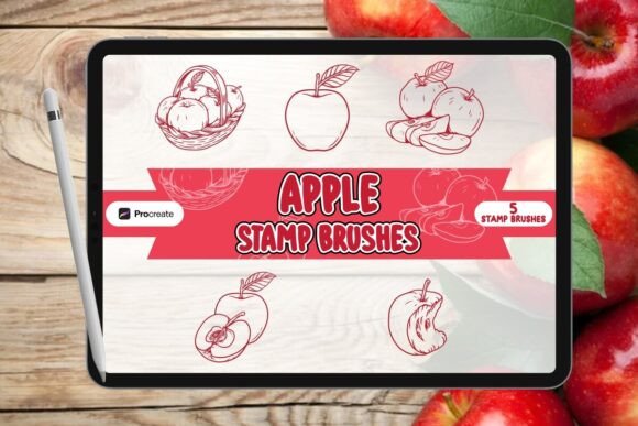 Apple Brush Stamp Set for Procreate: A Guide to Authentic Digital Art
