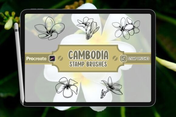 Cambodia Brush Stamp Set for Procreate: A Strategic Asset for Digital Creators