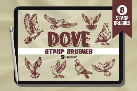 Dove Brush Stamp Set for Procreate: A Practical Evaluation for Digital Artists