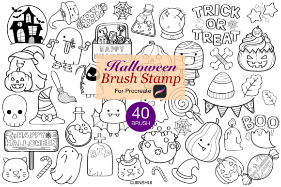 Halloween Brush Stamp for Procreate: The Ultimate Digital Art Resource