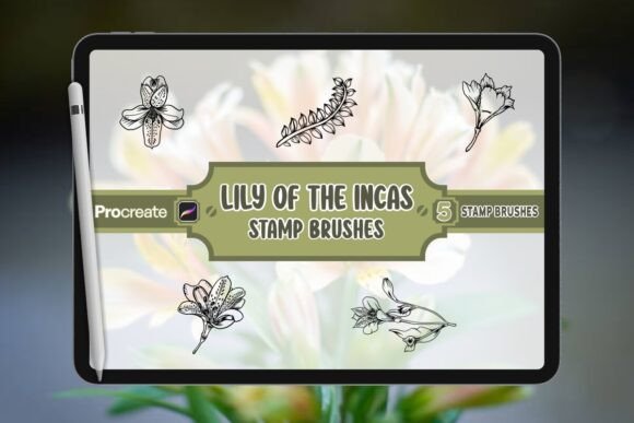 Lily Brush Stamp Set for Procreate: Unleashing the Wild in Digital Art