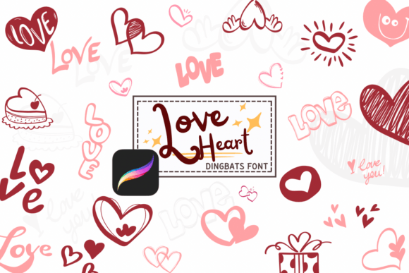 Love Heart: The Sketch Style Procreate Stamp Brush for Authentic Designs