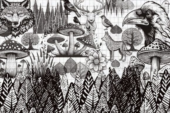 Mastering the Woodland Aesthetic with the Forest Stencil Stamp Brush Set for Procreate