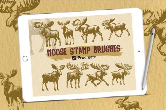 Moose Brush Stamp Set for Procreate: A Workflow Guide for Digital Artists