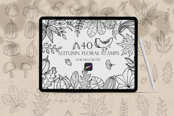 Procreate Autumn Doodle Stamps Brush: Elevate Your Digital Art with Seasonal Charm