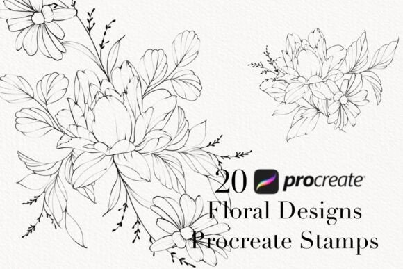 Procreate Flower Stamp, Garden Flowers: A Practical Guide for Artists and Tattooists