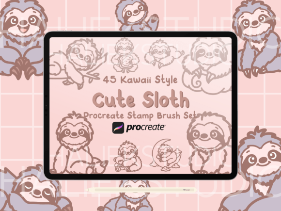 Sloth Procreate Stamp Brush Set: A Strategic Asset for Digital Creators