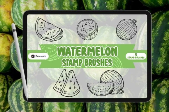 Watermelon Brush Stamp Set for Procreate: A Creative Tool Guide